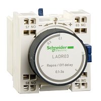 SCHNEIDER ELECTRIC Блок контактный дополнительный с выдержкой времени на включение 1-30c пружинные зажимы (LADS23)