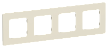 FLITE CLASSIC Рамка 4-местная л сливочный (FI-M42-32-20-K86)