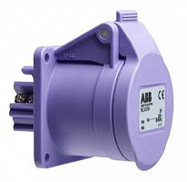ABB Розетка кабельная 16А 2Р IР44 на поверхность 25В фиолетовая CEWE  (CUGT 216)  (2CMA179298R1000)