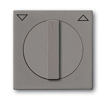 ABB SOLO/FUTURE Центральная плата с ручкой для выключателя жалюзи метеор/серый металлик (1710-0-3840)