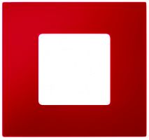 SIMON Рамка-декор на 1 пост для 2700610-03., S27Pl, красный (2700617-037)