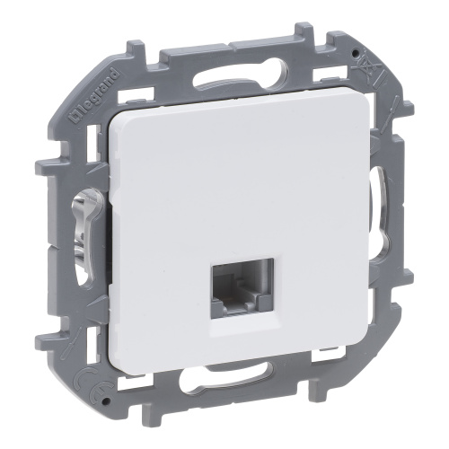 LEGRAND INSPIRIA Розетка телефонная   для скрытого монтажа , разьем RJ 11, цвет "Белый". (673820) фото 3
