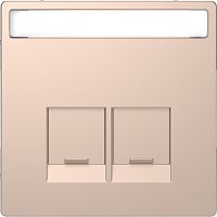 SCHNEIDER ELECTRIC Накладка центральная D-Life для 2-х модульных разъемов SE шампань SD (MTN4574-6051)