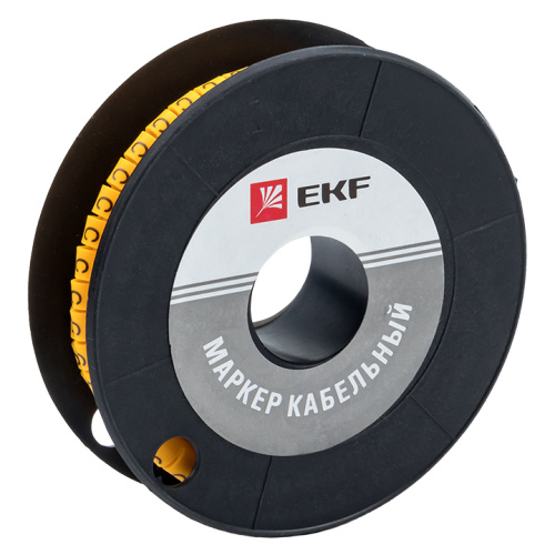 EKF Маркер кабельный 4.0кв.мм C  (500ед)  (ЕС-2) (plc-KM-4-C)
