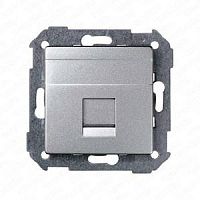 SIMON Адаптер на 1 RJ45 75542-30, шторка, S82, алюминий (82008-33)