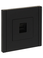 IEK FORTE&PIANO Розетка компьютерная RJ45 кат.6 FP131 черный  (FP-K10-2-K02)