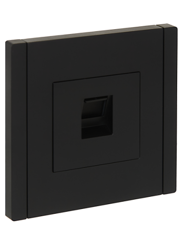 IEK FORTE&PIANO Розетка компьютерная RJ45 кат.6 FP131 черный  (FP-K10-2-K02)