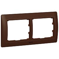 LEGRAND Galea Life Рамка 2 поста кожа Club (771996 )