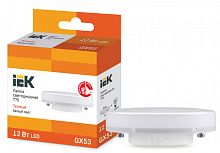 IEK Лампа светодиодная LED 12вт GX53 тепло-белый таблетка ECO (LLE-T80-12-230-30-GX53)