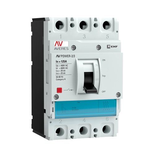 EKF Выключатель автоматический AV POWER-2/3 125А 35кА TR (mccb-23-125-TR-av)