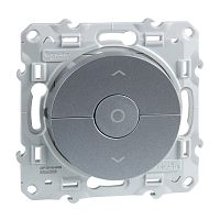 SCHNEIDER ELECTRIC Выключатель для жалюзи 3 кнопки 3 позиции алюминий (S53R208)
