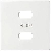 SIMON Накладка для 2хUSB белый 82 Detail (8201096-030)
