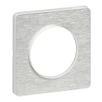 SCHNEIDER ELECTRIC ODACE Рамка 1 пост алюминий/мартель (S52P802K)