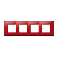 SIMON Neos Рамка 4 пост рубиновый (27774-66)