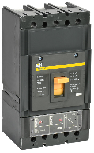 IEK Выключатель автоматический трехполюсный ВА88-37 400А 35кА электронный расцепитель МР211 (SVA41-3-0400)