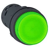 SCHNEIDER ELECTRIC Кнопка 22мм до 250В зеленая с подсветкой (XB7NW3361)