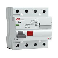 EKF Устройство защитного отключения DV 4P 40А/300мА  (S) AVERES (rccb-4-40-300-s-av)