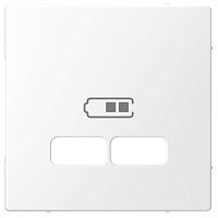 SCHNEIDER ELECTRIC Накладка центральная MERTEN D-Life для USB механизма 2.1А белый лотос (MTN4367-6035)