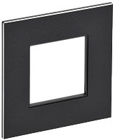 IEK SKANDY Рамка 1-местная SK-F31Bl металл черный  (SK-M12-M-K02)
