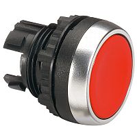 LEGRAND Кнопка с пружинным возвратом без подсветки потайная головка, цвет красный (023801 )