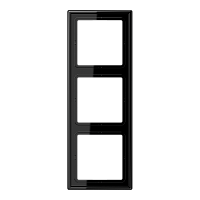 JUNG Рамка 3-я для горизонтальной/вертикальной установки  Серия- LS990  Материал- дуропласт  Цвет- черны (LS983SW)