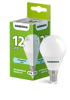 IEK Лампа светодиодная G45 шар 12Вт 230В 6500К E14 GENERICA (LL-G45-12-230-65-E14-G)