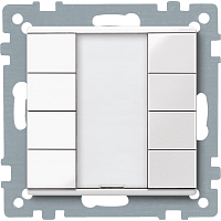SCHNEIDER ELECTRIC SM Выключатель четырехкнопочный PLUS белый MTN617419 (MTN617419)
