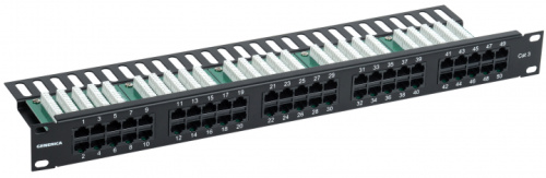 IEK Патч-панель телеф. 1U категории 3 RJ45 50 порт. (Krone) GENERICA (PP50-1UC03U-K05-G) IEK Патч-панель телеф. 1U категории 3 RJ45 50 порт. (Krone) GENERICA (PP50-1UC03U-K05-G)