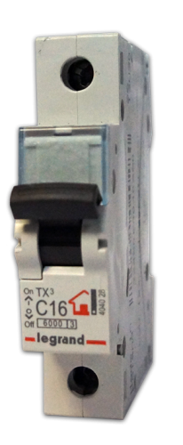 LEGRAND Выключатель автоматический однополюсный 50А C TX3 6кА (404033 )