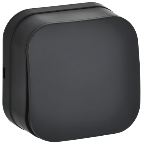 IEK GLORY Выключатель 1-клавишный для открытой установки 10А ВС20-1-0-ХЧм черный матовый  (EVH10-K02M-10)