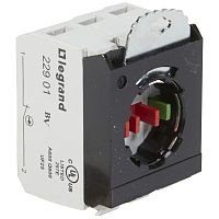 LEGRAND Блок комплектующий для кнопок, трехпостовой, 1НО 2НЗ, под винт (022978 )