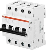 ABB Выключатель автоматический четырехполюсный 63А C S204M  (S204M C63)  (2CDS274001R0634)
