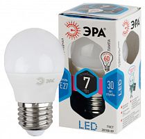 ЭРА Лампа светодиодная  LED P45-7W-840-E27  (диод, шар, 7Вт, нейтр, E27) (Б0020554)
