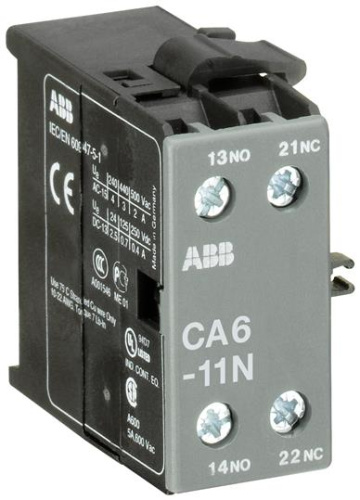 ABB Контакт дополнительный СА6-11N боковой установки для миникон (GJL1201317R0004)