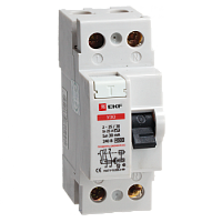 EKF Выключатель дифференциального тока  (УЗО) 2п 40А 30 мА АС (elcb-2-40-30e)