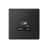 Systeme Electric ARTGALLERY USB Розетка тип-С 65Вт высокоскор.заряд. QC, PD, механизм, базальт (GAL001427)