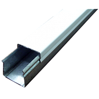 Кабель-канал металлический оцинкованный (ККМО 25х20) поставляется с крышкой белого цвета, 40м (ККМО25х20)