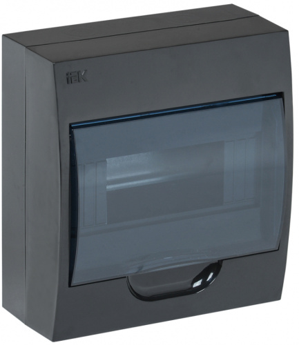 IEK Корпус модульный пластиковый навесной ЩРН-П-8 черный IP41 IEK (MKP12-N-08-41-K02) IEK Корпус модульный пластиковый навесной ЩРН-П-8 черный IP41 IEK (MKP12-N-08-41-K02)