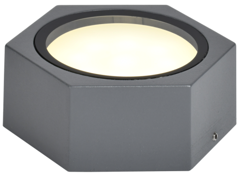 IEK LIGHTING Светильник уличный 5204 потолочный под лампу GX53 IP65 серый  (LT-UPU0-5204-GX53-1-K03)