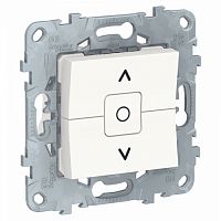 SCHNEIDER ELECTRIC Выключатель UNICA NEW для жалюзи двухклавишный схема 4 белый (NU520818)
