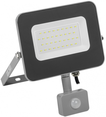 IEK Прожектор светодиодный ДО-30w с ИК датчиком 6500К 2400Лм IP44  (СДО07-30Д) (LPDO702-30-K03)