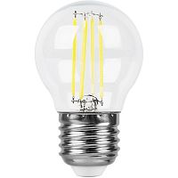 FERON Лампа светодиодная LED 11вт Е27 теплый шар FILAMENT (LB-511) (38015)
