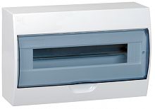 IEK Щит распределительный навесной ЩРн-П-18 IP41 пластиковый белый прозрачная дверь (MKP12-N-18-40-10)