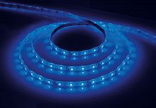 FERON Лента светодиодная LEDх60/м 5м 4.8w/m 12в IP65 синий (LS604 синий) (27677)