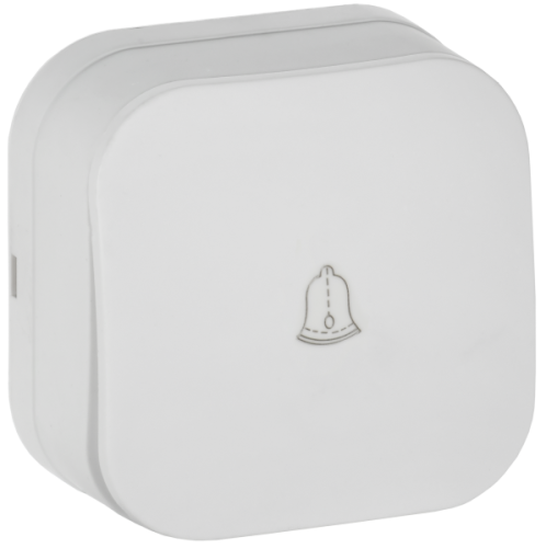 IEK GLORY Выключатель 1-клавишный для открытой установки самовозвратный 10А ВСс20-1-0-ХБм белый матовый  (EVH14-K01M-10)