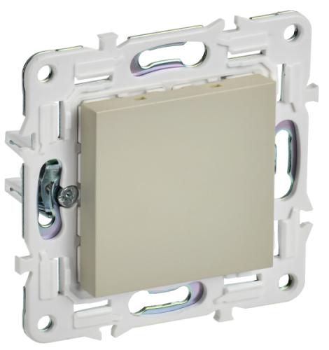 IEK SKANDY Заглушка с суппортом SK-C01B бежевый  (SK-PL10-K10)