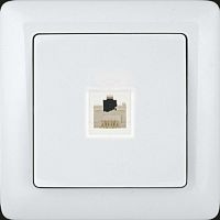 SCHNEIDER ELECTRIC ХИТ Розетка телефонная скрытая белая (RT-4S3-B)