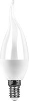 FERON Лампа светодиодная LED 7вт Е14 белый матовая свеча на ветру (LB-97) (25761)