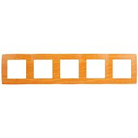 ЭРА Рамка на 5 постов, , ольха, 12-5005-07 (Б0014787)