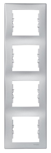 SCHNEIDER ELECTRIC Sedna Рамка 4 поста алюминий вертикальная (SDN5802060) SCHNEIDER ELECTRIC Sedna Рамка 4 поста алюминий вертикальная (SDN5802060)